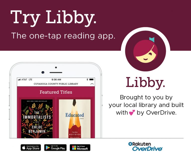 Try Libby The one-tap reading app. Brought to you by your local library and built with love by overdrive