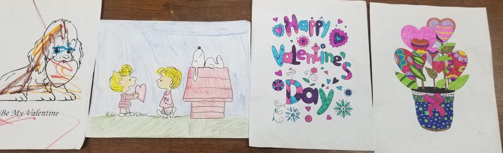 Winners of our February coloring contest