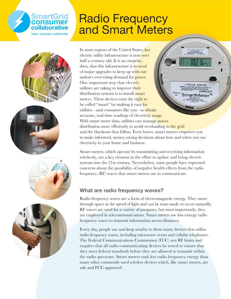 information about rf waves and smart meters