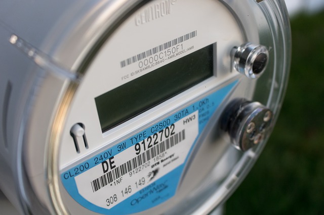 close up picture of electric meter