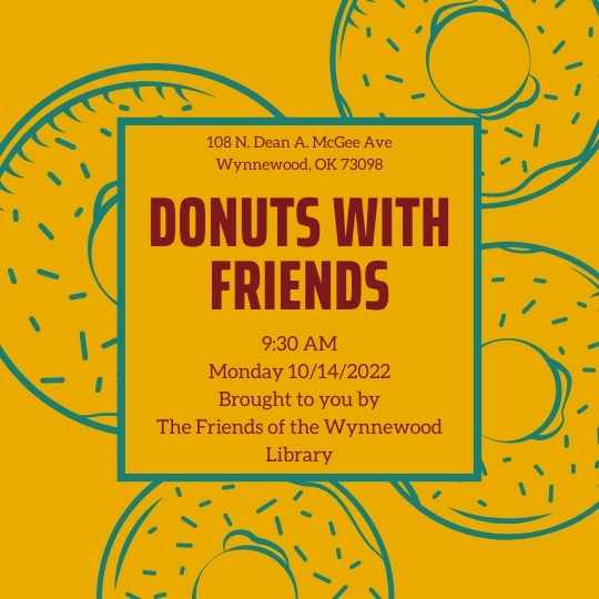 donuts with friends even flyer