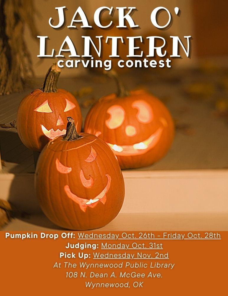 jack-o-lantern carving contest flyer. image gives the same times and dates in the event description